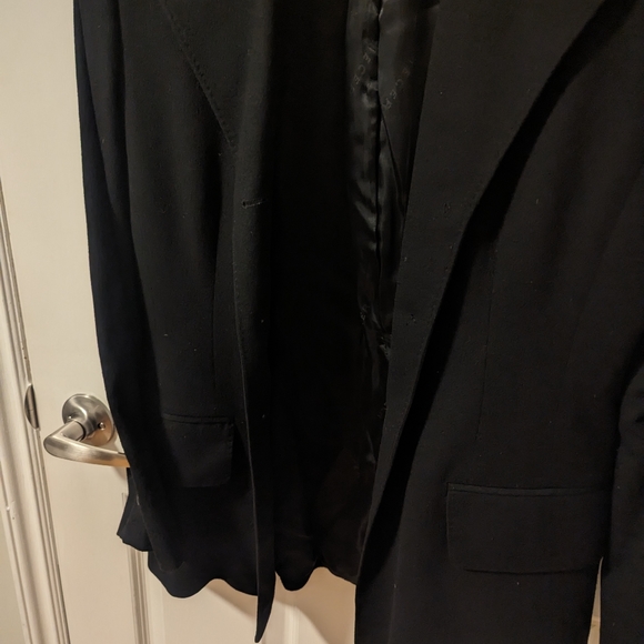 Women's Jaeger Wool & Cashmere Black Blazer (Size 10) - Picture 5 of 13